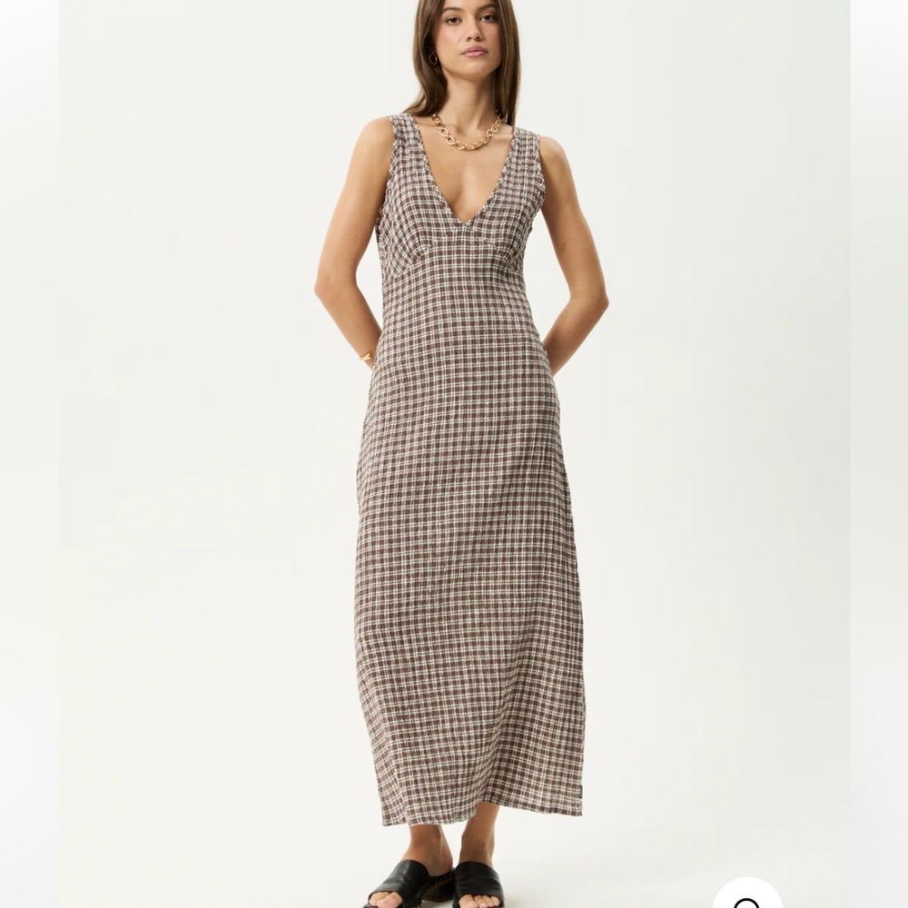 Seersucker Maxi Dress